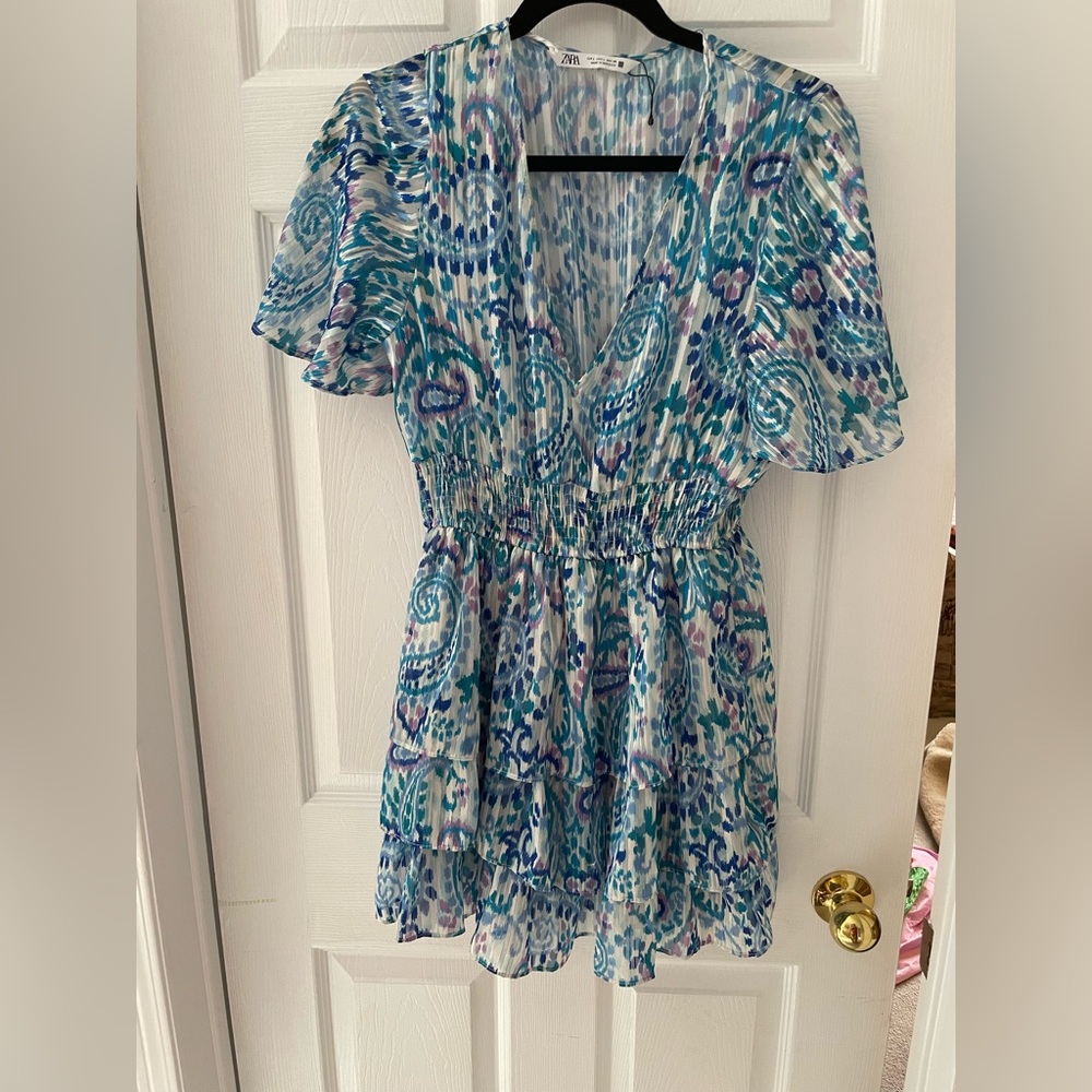 Zara ruffle dress